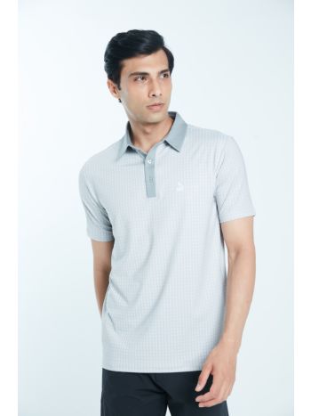 Athletic Drive Argyle AD Men's Polo-Grey-S