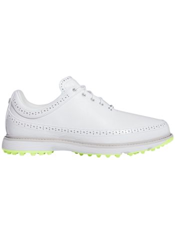 Adidas MC80 Golf Shoes White/Matte Silver/Lucid Lemon