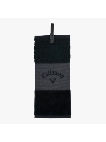 Callaway Tri Fold Golf Towel-Black