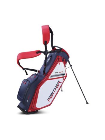 Big Max Dri Lite Feather Stand Bag - Red/White/Navy