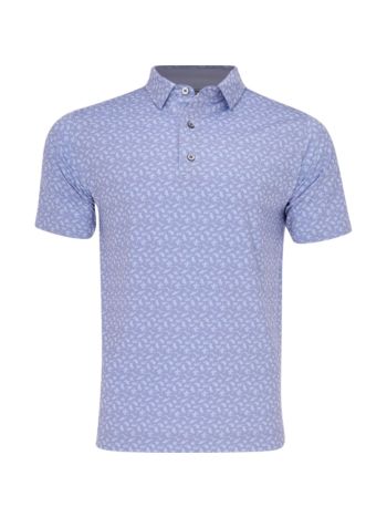 FootJoy Beach Print Lisle Shirt Polo Short Sleeve Golf T-Shirt