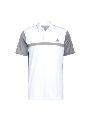 Adidas Men's Colorblock Polo White Grey