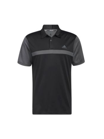 Adidas Men's Colorblock Polo Black Grey