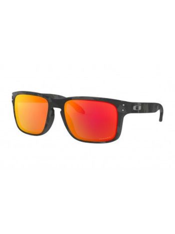 Oakley Holbrook Sunglasses Matte Black Camo Prizm Ruby 9102-E955