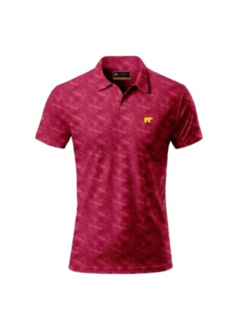 Jack Nicklaus Golf Polo - Jigsaw Red