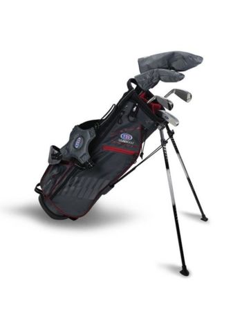 US Kids Golf Ultralight Complete Set 5 Clubs &amp; Bag - 48-63inch-UL60 (60-63 inch)-Red