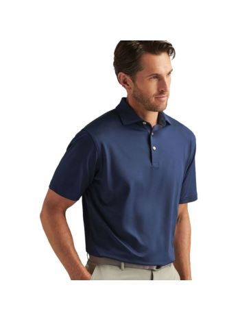 Peter Millar Solid Performance Golf Polo - Navy