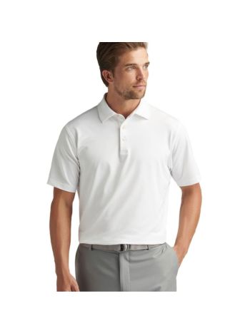 Peter Millar Solid Performance Golf Polo - White