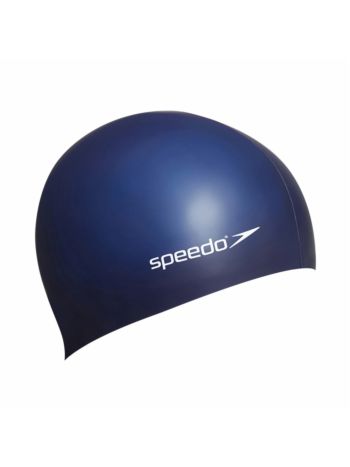 Speedo Adult Plain Flat Silicone Cap-Navy blue 8709910011