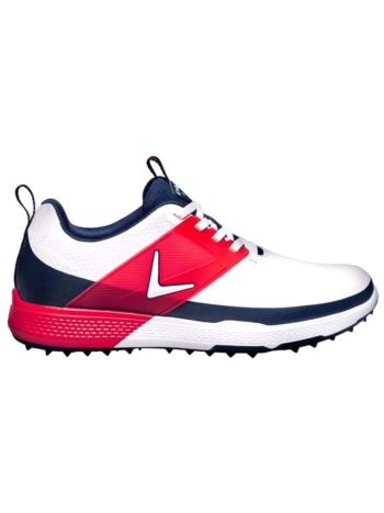 Callaway Nitro Blaze Golf Shoes - White/Navy/Red