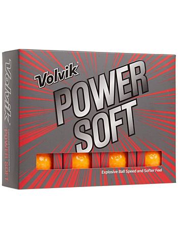 Volvik Power Soft Golf Balls-Orange