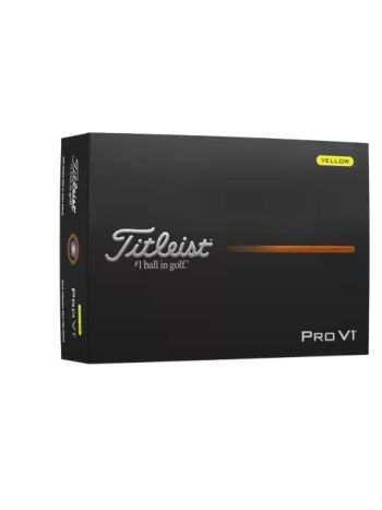 Titleist Pro V1 Golf Balls Yellow 2025