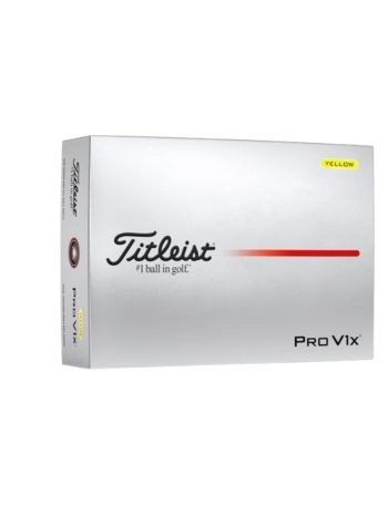 Titleist Pro V1x Golf Balls Yellow 2025