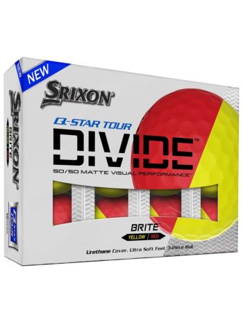Srixon Q-Star Tour Divide Golf Balls-Red