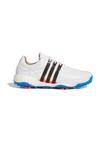 Adidas Tour 360 22 Golf Shoes-White/Black/Blue