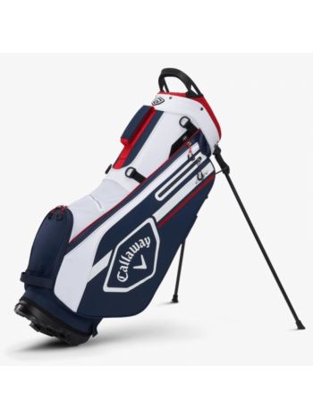 Callaway Chev Stand Bag-White/Red