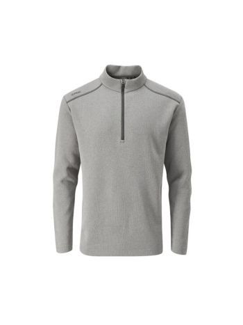 PING Ramsey Men's Half Zip Ribbed Fleece - Ash Marl