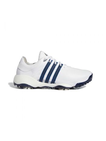 Adidas Tour 360 22 Golf Shoes-White/Navy/Silver