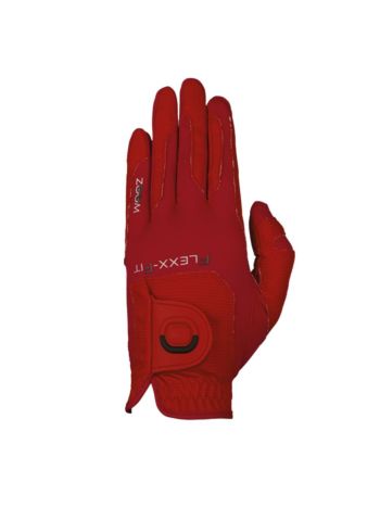Zoom Men's Weather Style Golf Glove-Red-Left-One Size Fits All